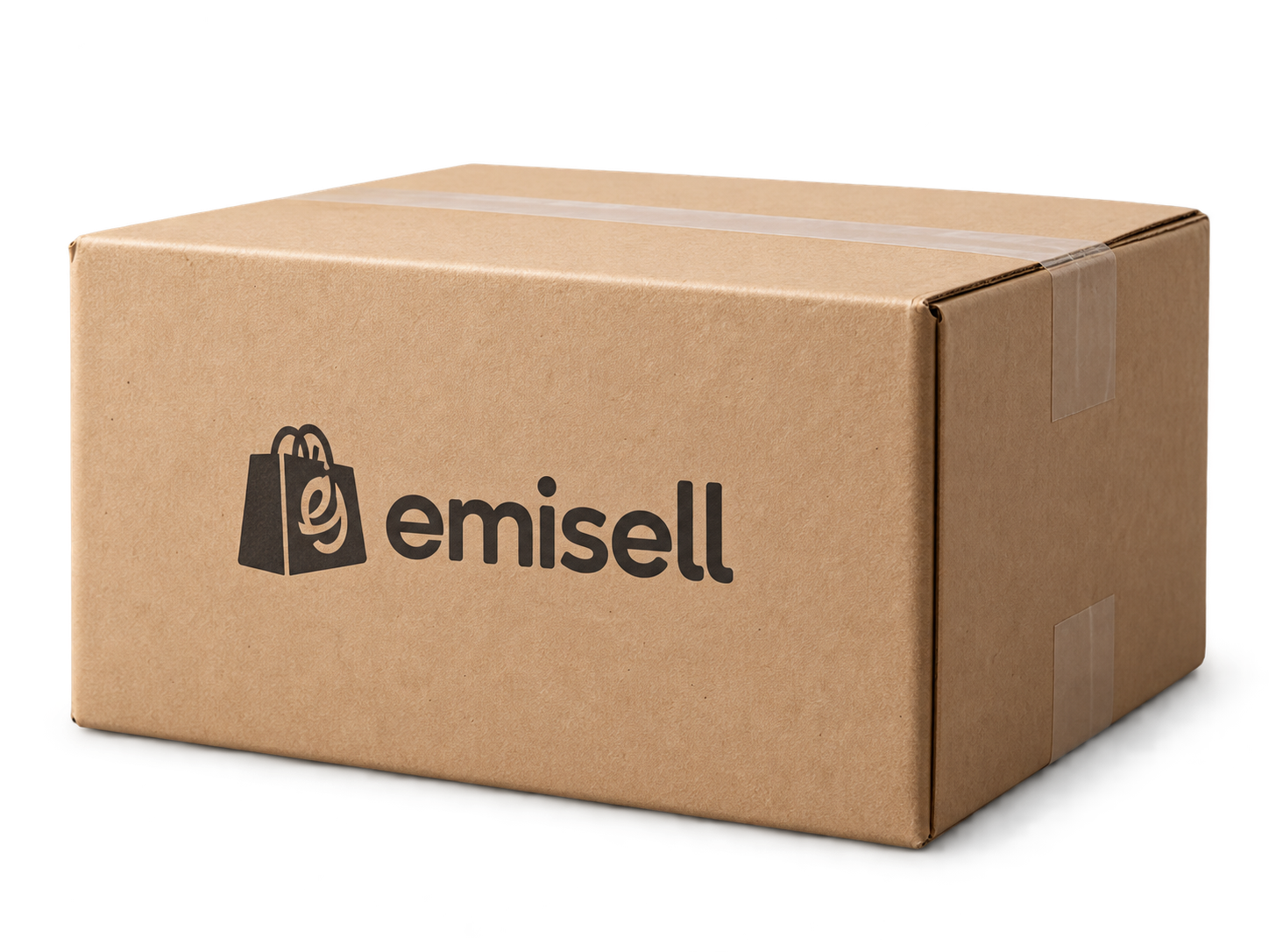Paket kardus berlogo Emisell